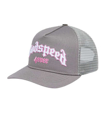 Godspeed Forever Trucker Hat Grey/Pink