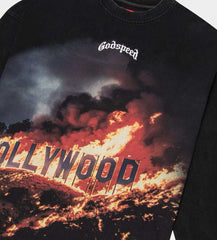 Godspeed Hollywood Inferno L/S Tee Washed Black