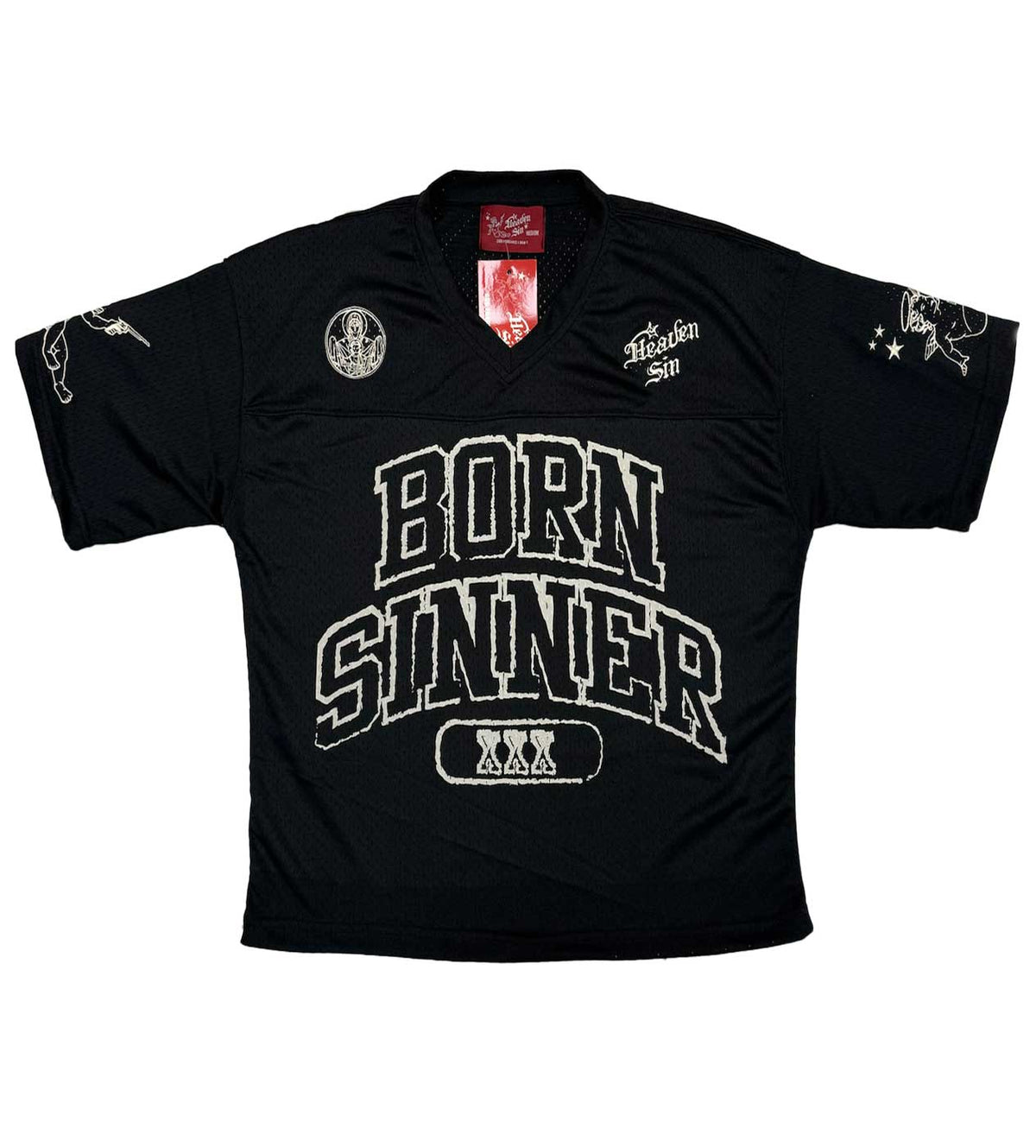 Heaven Sin Born Sinner FB Jersey Black