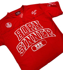 Heaven Sin Born Sinner FB Jersey Red