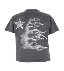 Hellstar Studios Hellstar Chrome Logo Tee Black