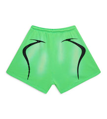 Hellstar Warm Up 7 on 7 Shorts Neon Green