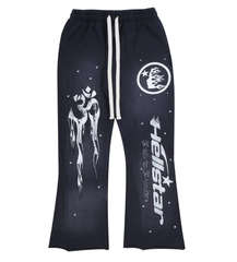 Hellstar Studios Racer Flare Sweatpants Black