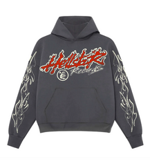 Hellstar Studios Records Tour Hoodie Faded Black