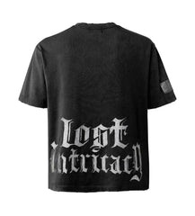 Lost Intricacy Engraved Rhinestone Tee Black