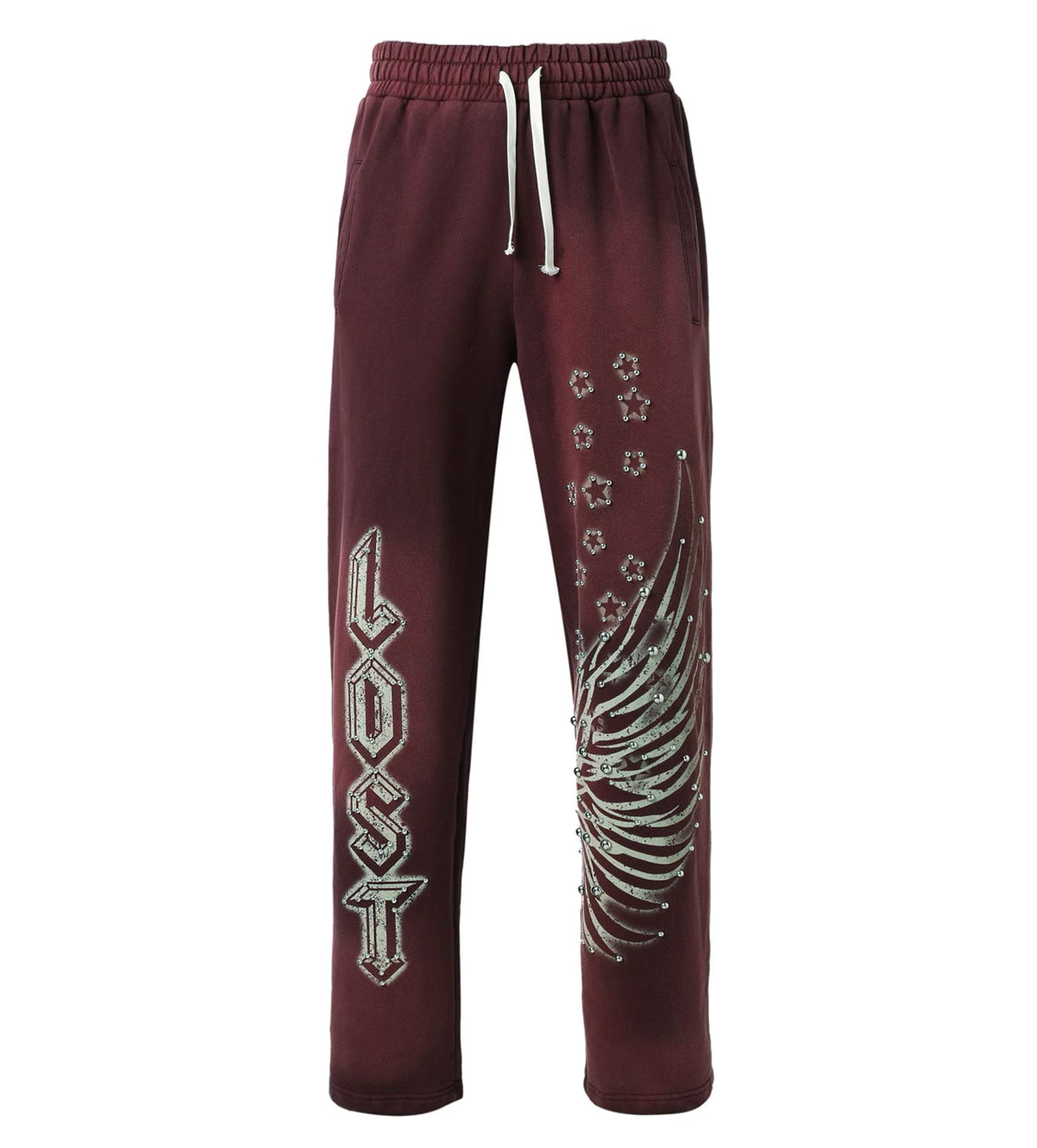 Lost Intricacy Man Pants Burgundy