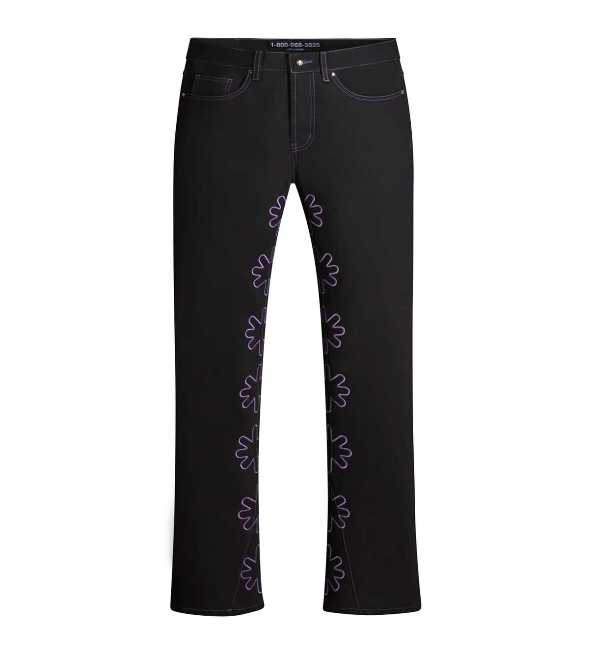 Lost Shdws Outline Denim Pant Black/Purple
