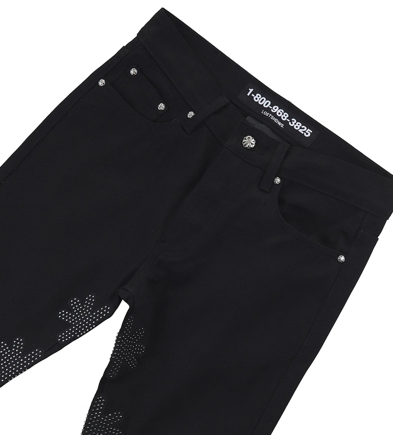 Lost Shdws Studded Denim Pant Black/Black