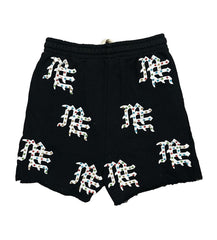 Mixed Emotion ME Logo Fleece Shorts Black