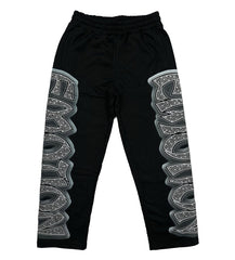 Mixed Emotions Midnight Rhinestone Sweatpants Black
