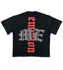 Mixed Emotions Octopus Rhinestone Tee Black