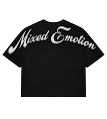 Mixed Emotions Pearl Cropped Tee Black