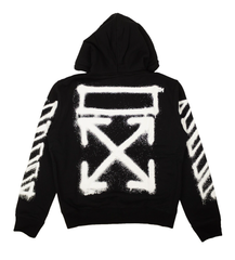 Off-White Black Spray Marker Zip Hoodie