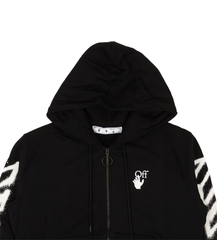 Off-White Black Spray Marker Zip Hoodie