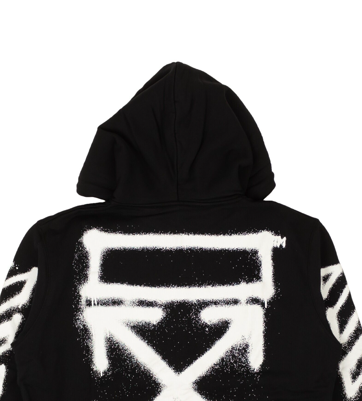Off-White Black Spray Marker Zip Hoodie