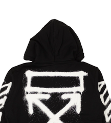 Off-White Black Spray Marker Zip Hoodie