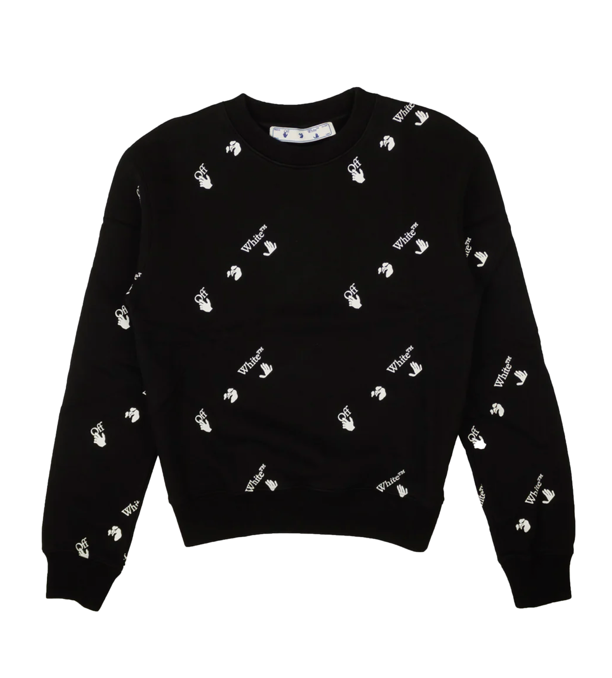 Off-White Black White All Over Slim Crewneck