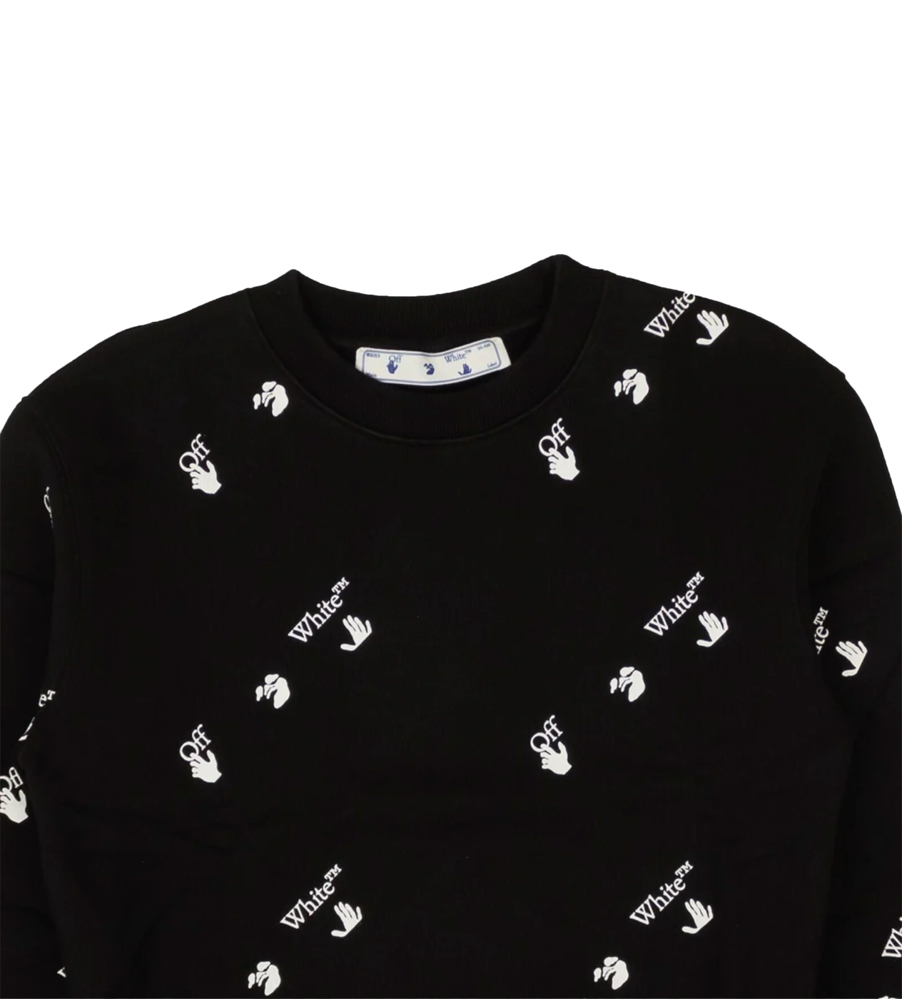 Off-White Black White All Over Slim Crewneck