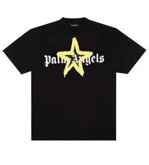 Palm Angels Star Sprayed Tee Black/Yellow