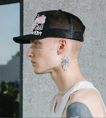 Pieces Big Cat Trucker Hat Black