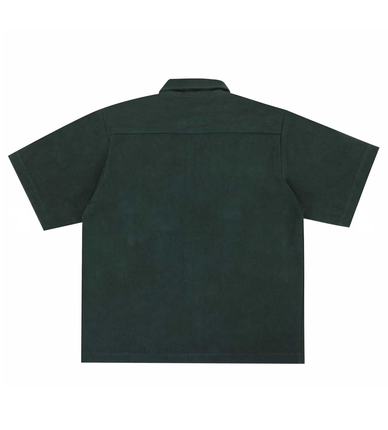 Pieces Country Club Zip-Up Shirt Forrest Green