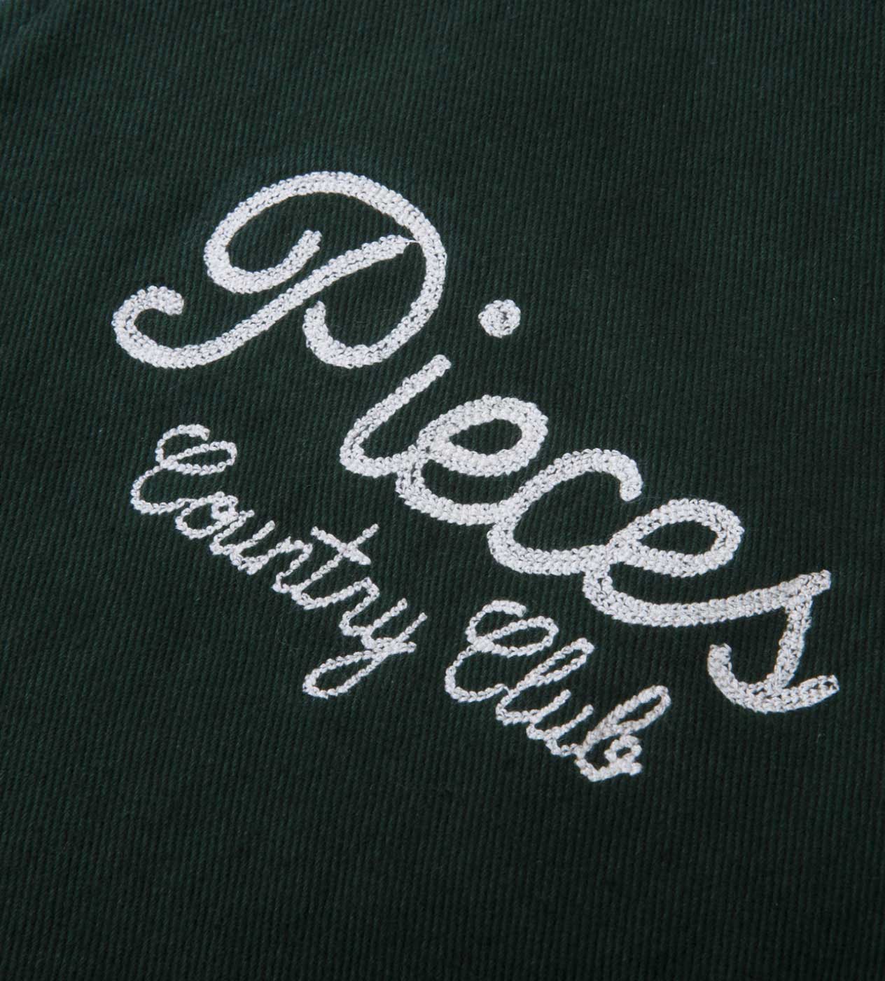 Pieces Country Club Zip-Up Shirt Forrest Green