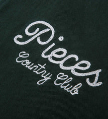 Pieces Country Club Zip-Up Shirt Forrest Green