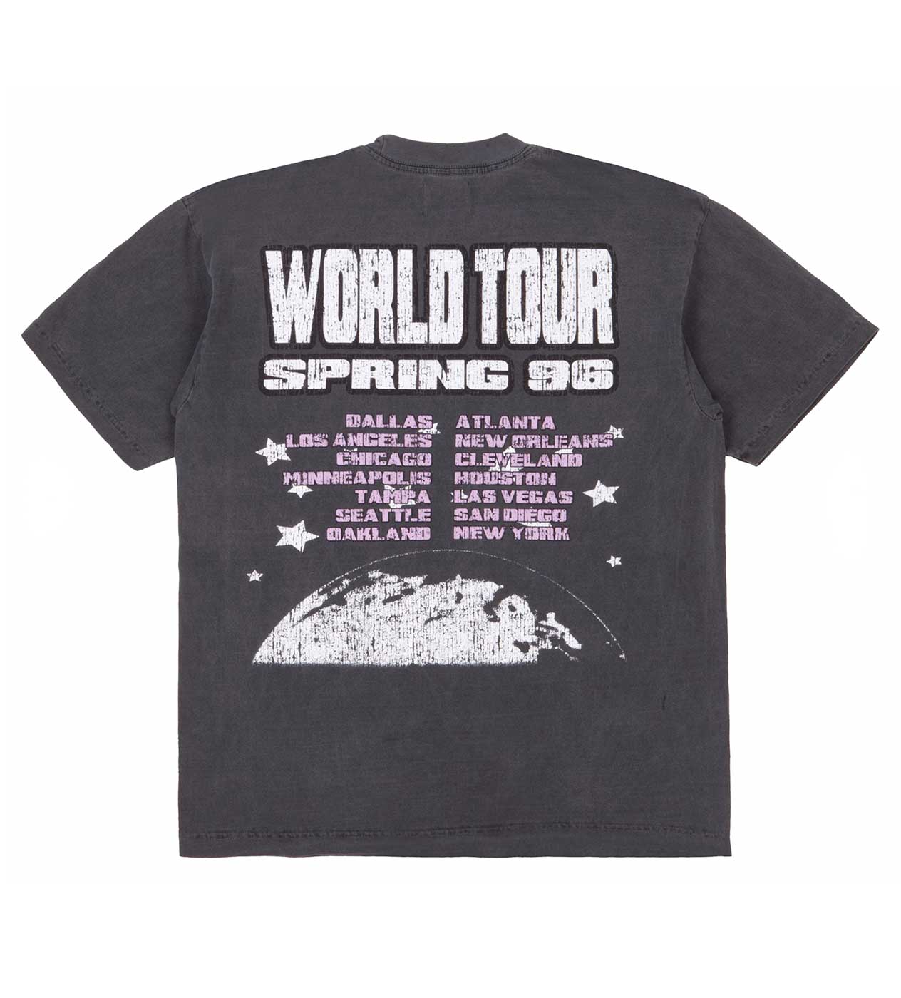 Pieces Vintage Kiss Tee Black