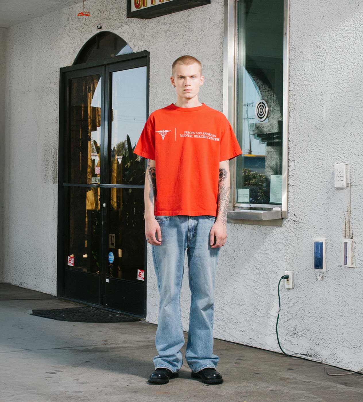 Pieces Mental Health Tee Vintage Red