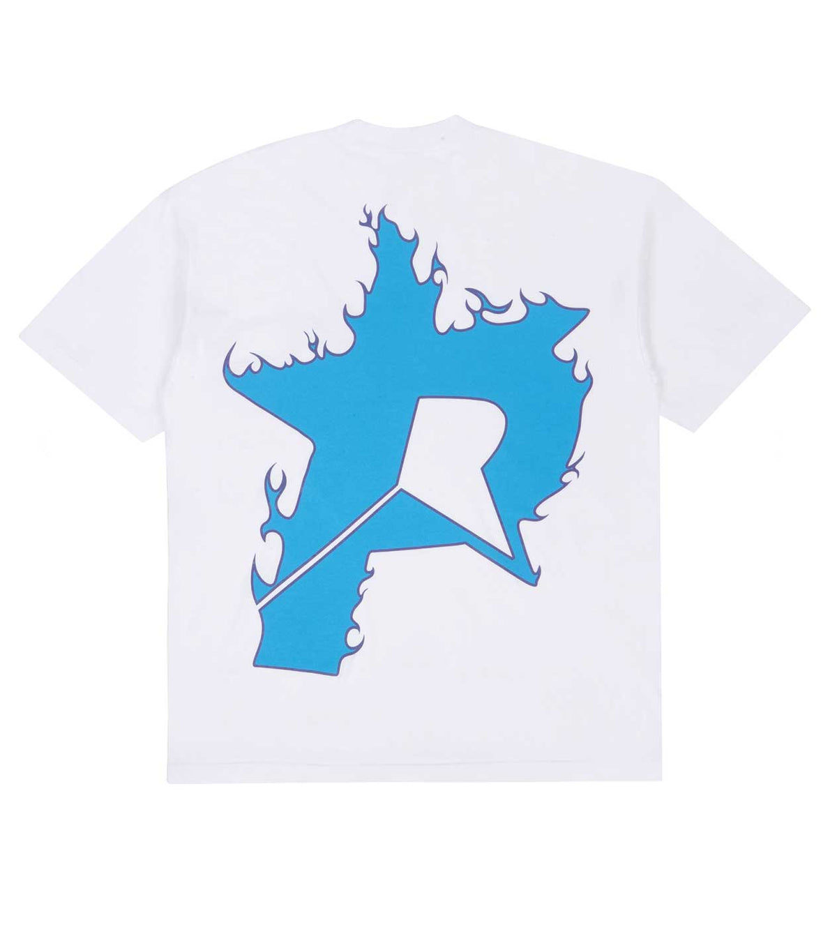 Pieces Star Flame Tee Blue White