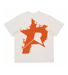 Pieces Star Flames Tee Burnt Orange