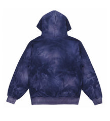 Pieces Sun Faded Zip Up Sweatshirt Midnight Navy