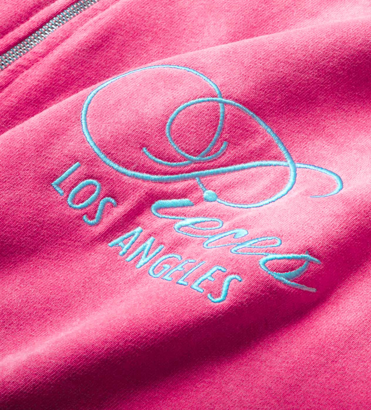 Pieces Sun Faded Zip Up Sweatshirt Midnight Pink