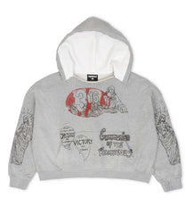 Righteous 3:16 Distressed Hoodie Grey