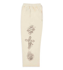 Righteous Tattoo Sweatpants Cream