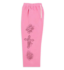 Righteous Tattoo Sweatpants Pink