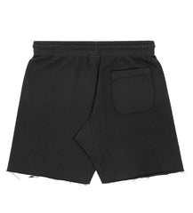 Saint Michael Logo Sweat Shorts Black