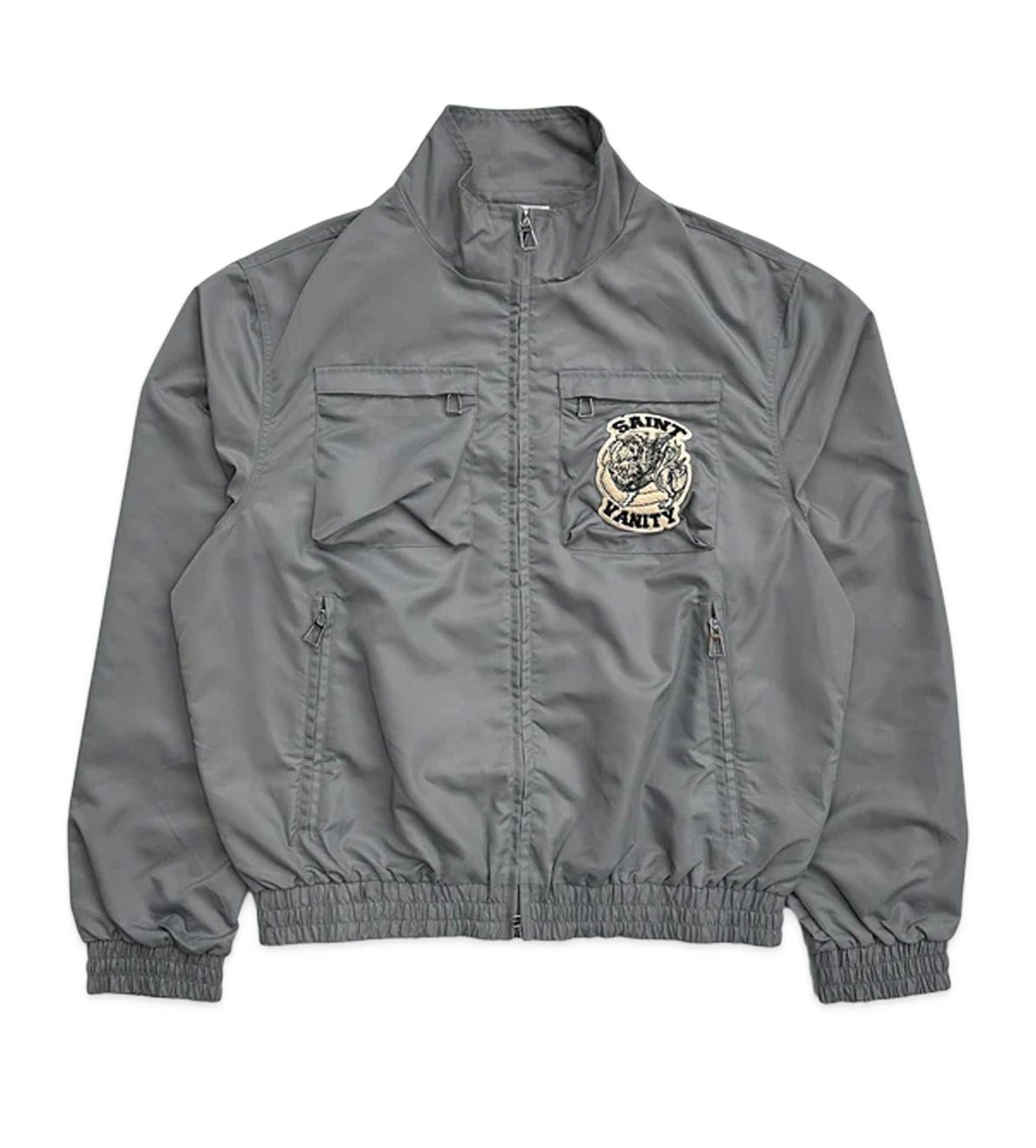 Saint Vanity Nylon Cargo Jacket Grey