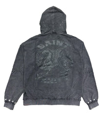 Saint Vanity Terry Zip Up Dark Grey