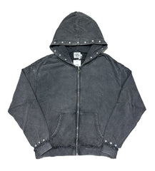 Saint Vanity Terry Zip Up Dark Grey