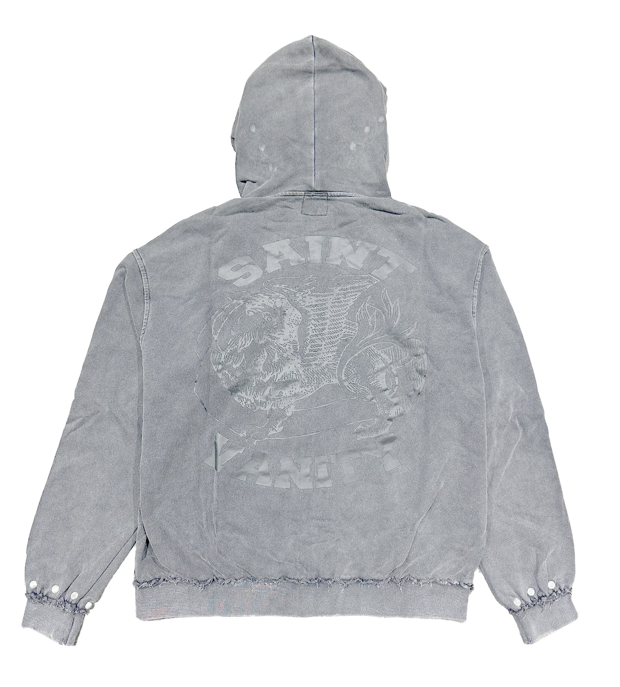 Saint Vanity Terry Zip Up Grey