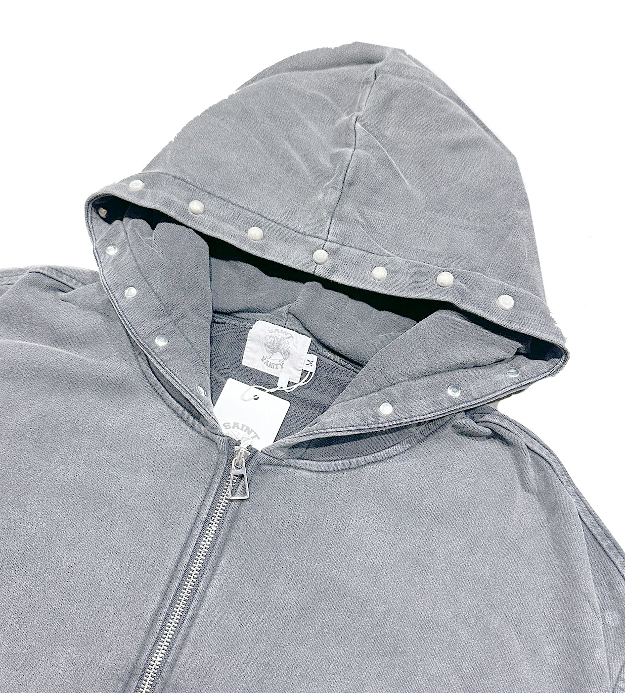 Saint Vanity Terry Zip Up Grey