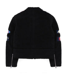 Sp5der Sherpa Hunter Moto Jacket Black