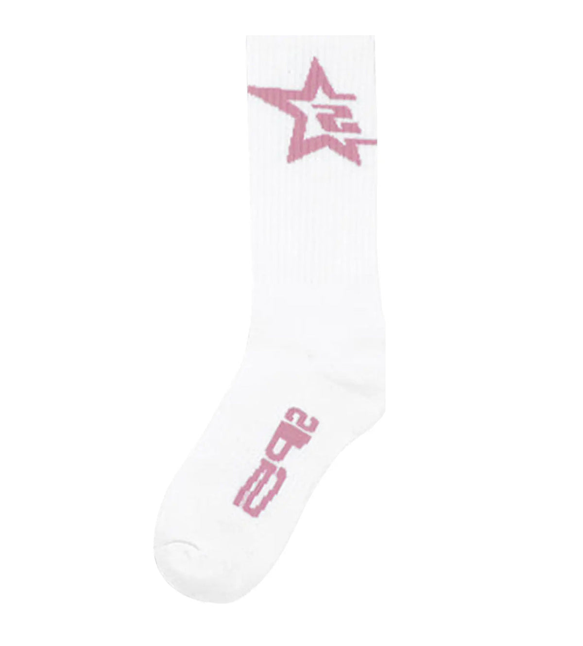 Sp5der Tube Sock White/Pink (1-Pair)