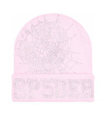 Sp5der Web Beanie Pink