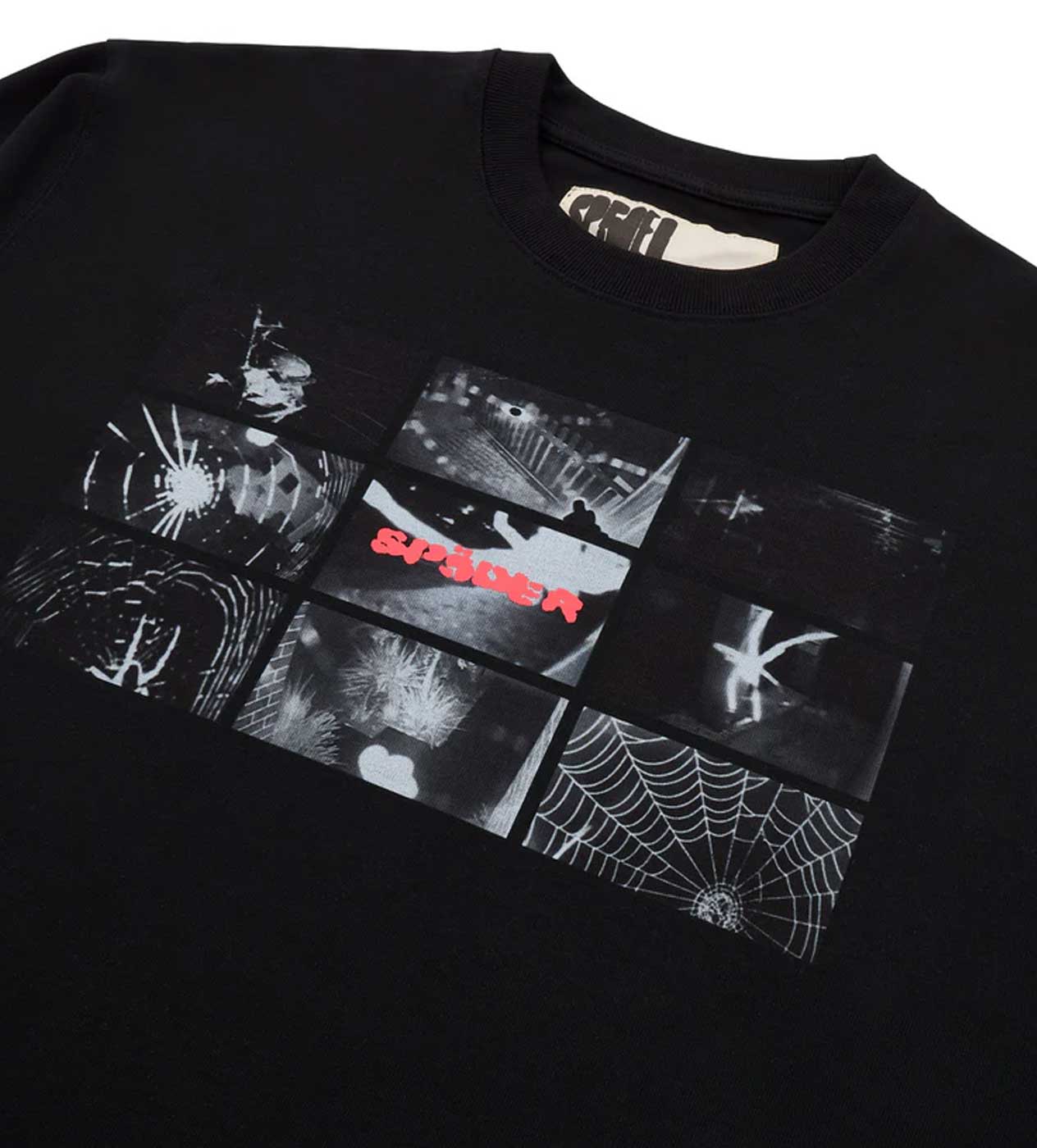 Sp5der Web Monitor L/S Tee HW Black