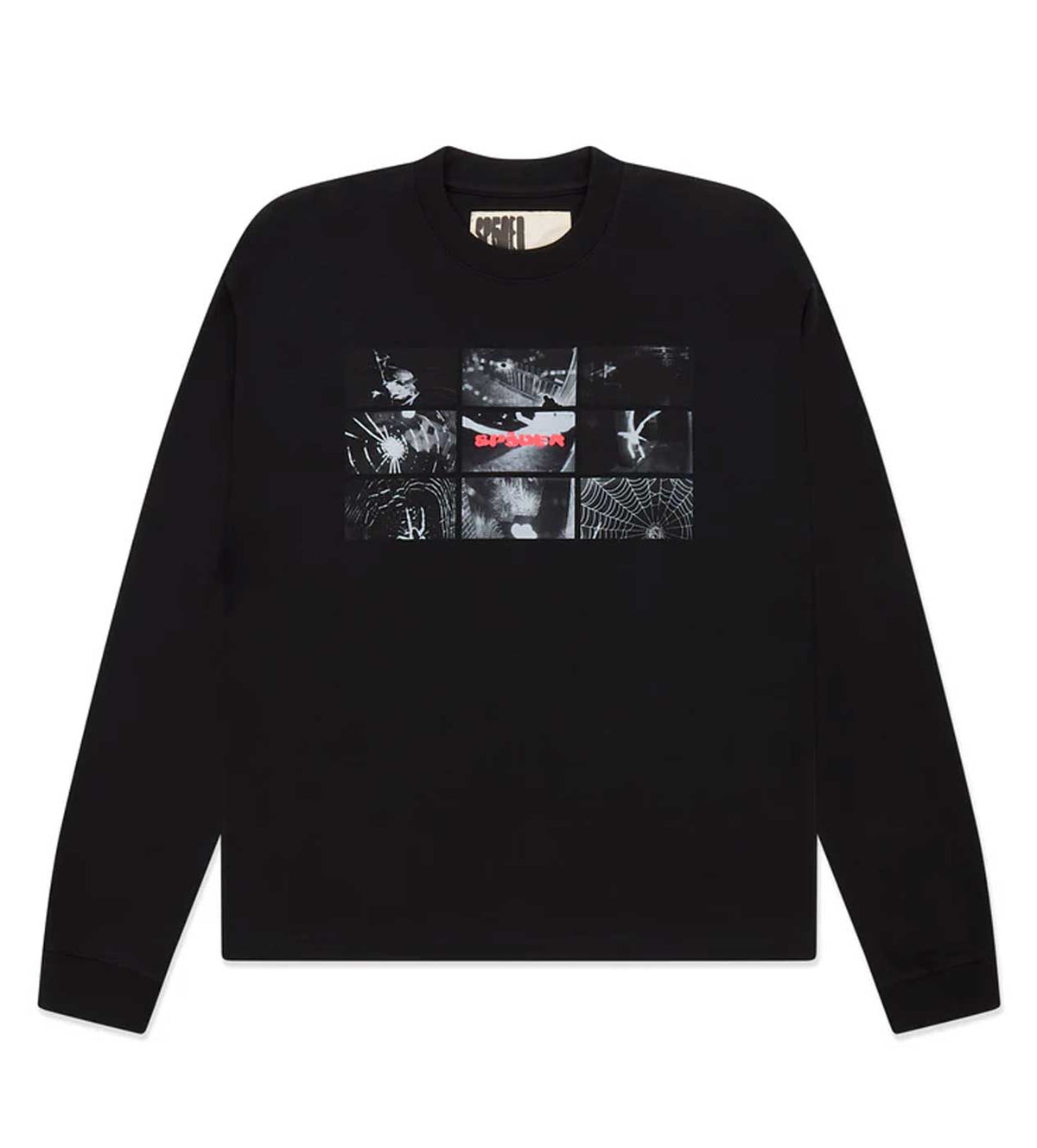 Sp5der Web Monitor L/S Tee HW Black