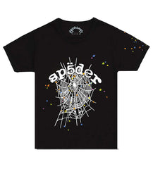 Sp5der Women's OG Web V2 Baby Tee Black