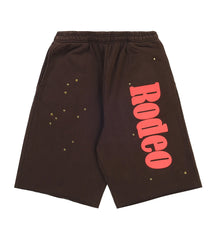 Sp5der x Cactus Jack Rodeo Sweatshorts Brown