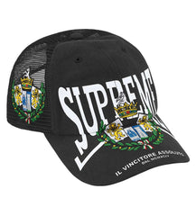Supreme Big Crest Mesh 6-Panel Hat Black